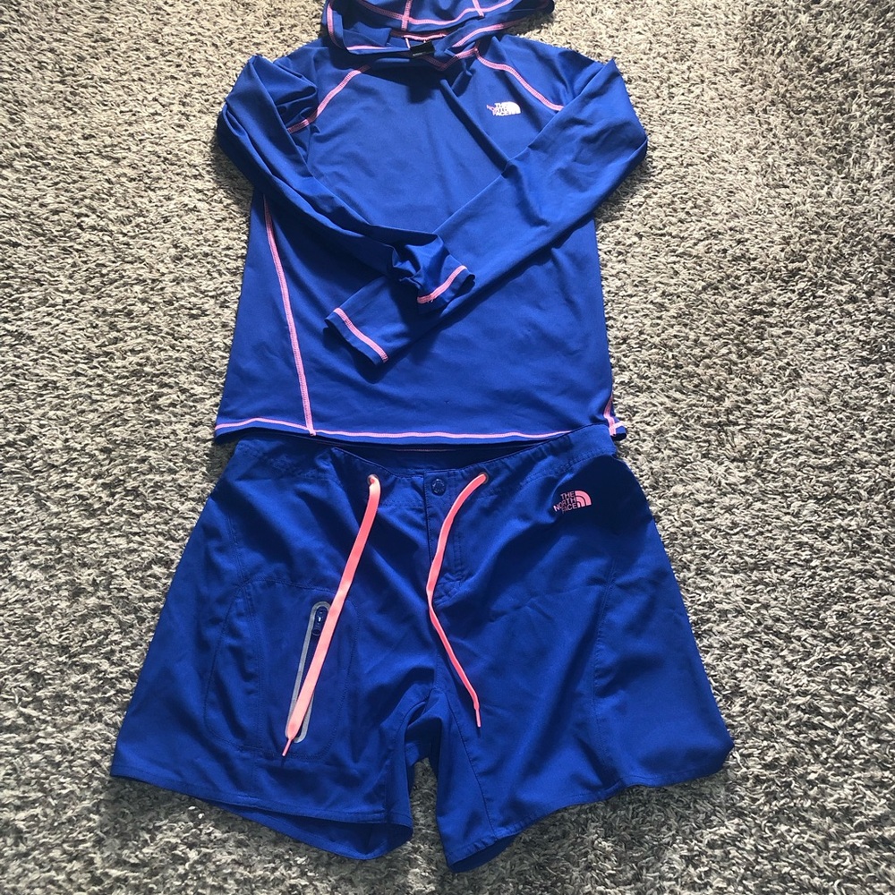 The North Face Echo Lake Apex Washoe Shorts (8) And Matching Hooded Top (S)